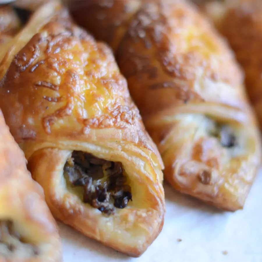 Конвертик с шампиньонами постный