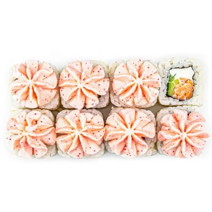 Лава с лососем терияки