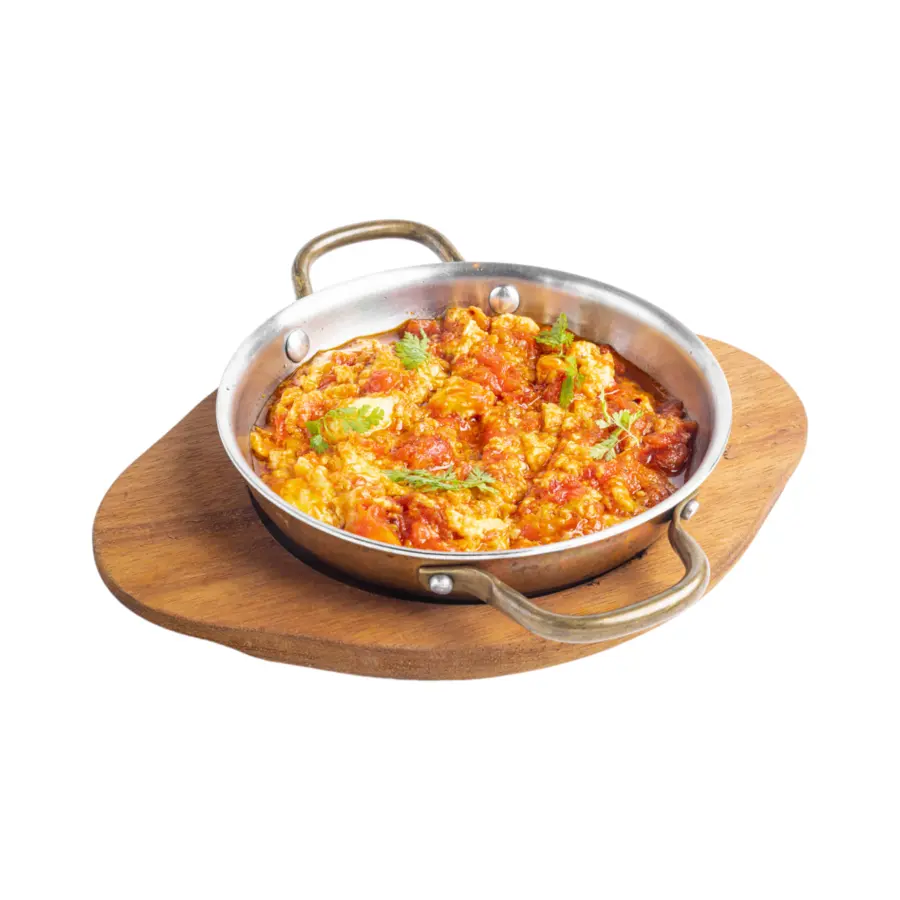 Яичница с помидорами