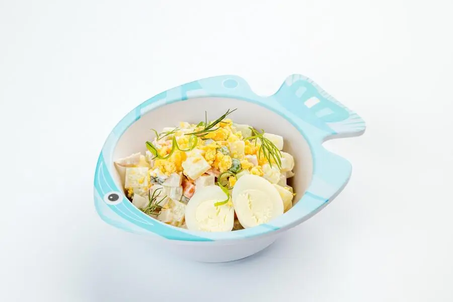 Оливье с цыпленком