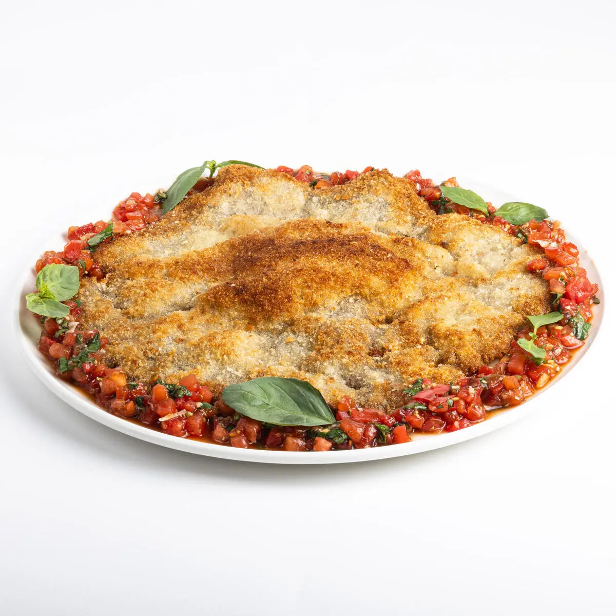 Миланезе с томатами из говядины