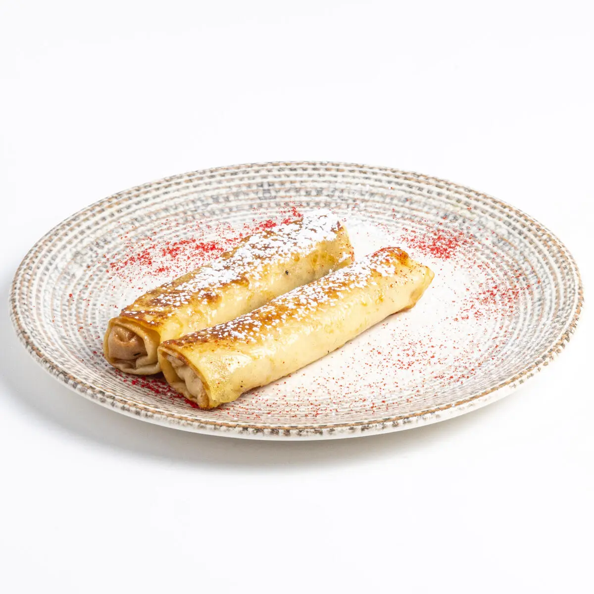 Блины с бананом и заварным кремом