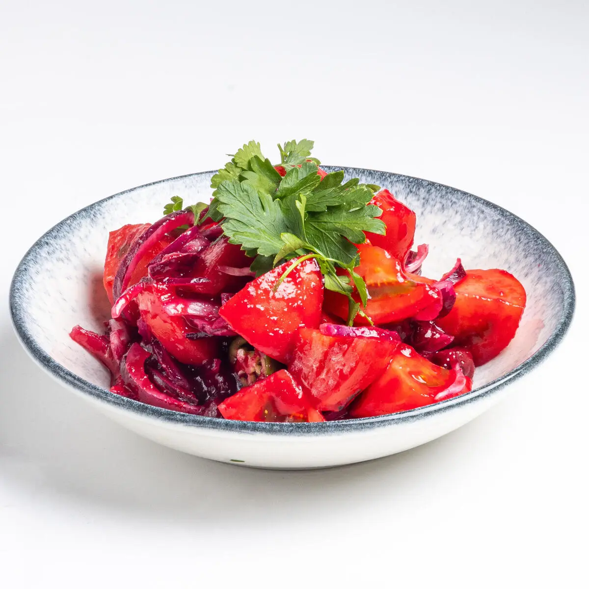 Салат из бакинских помидоров с красным луком