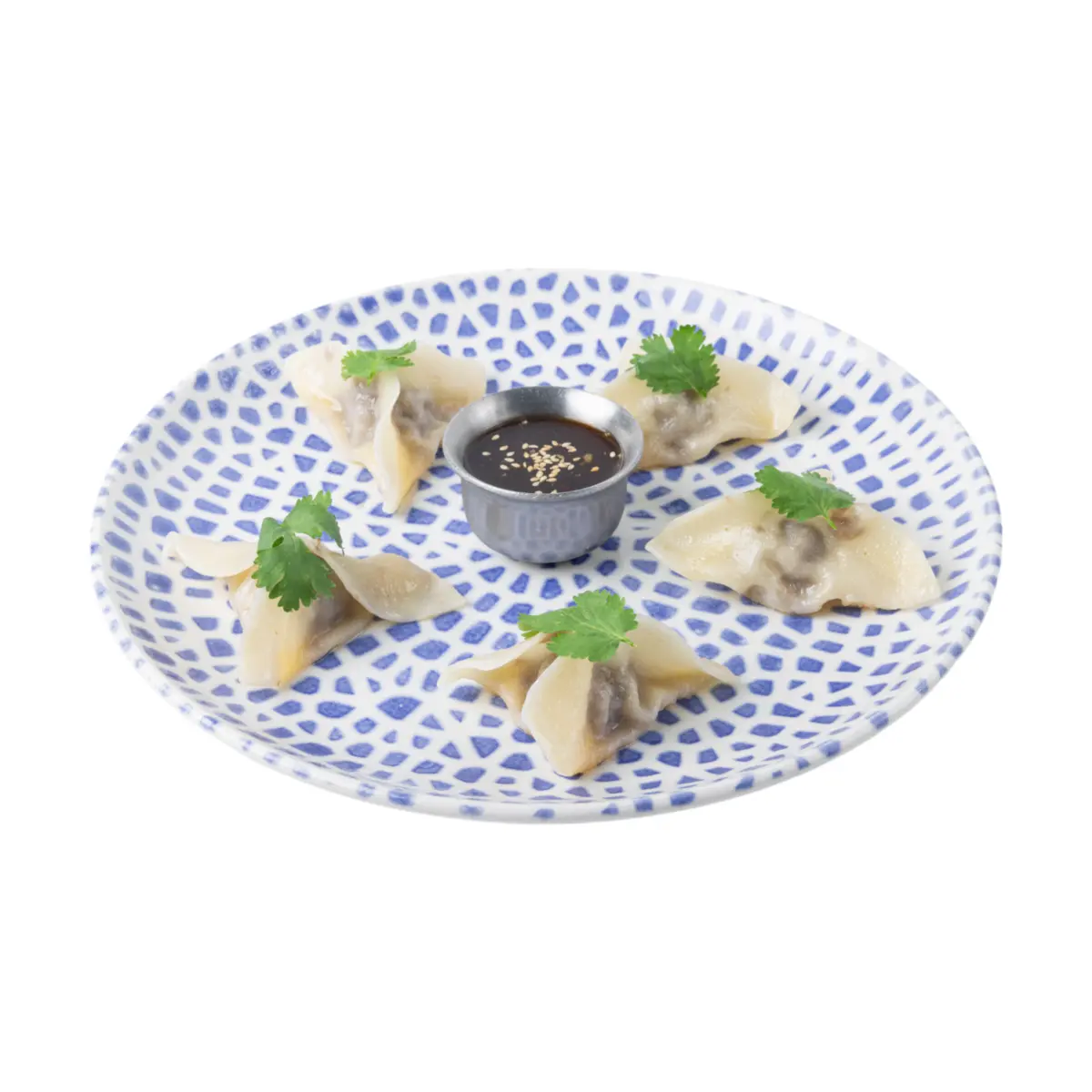 Гедза с говядиной, грибами и соусом понзу