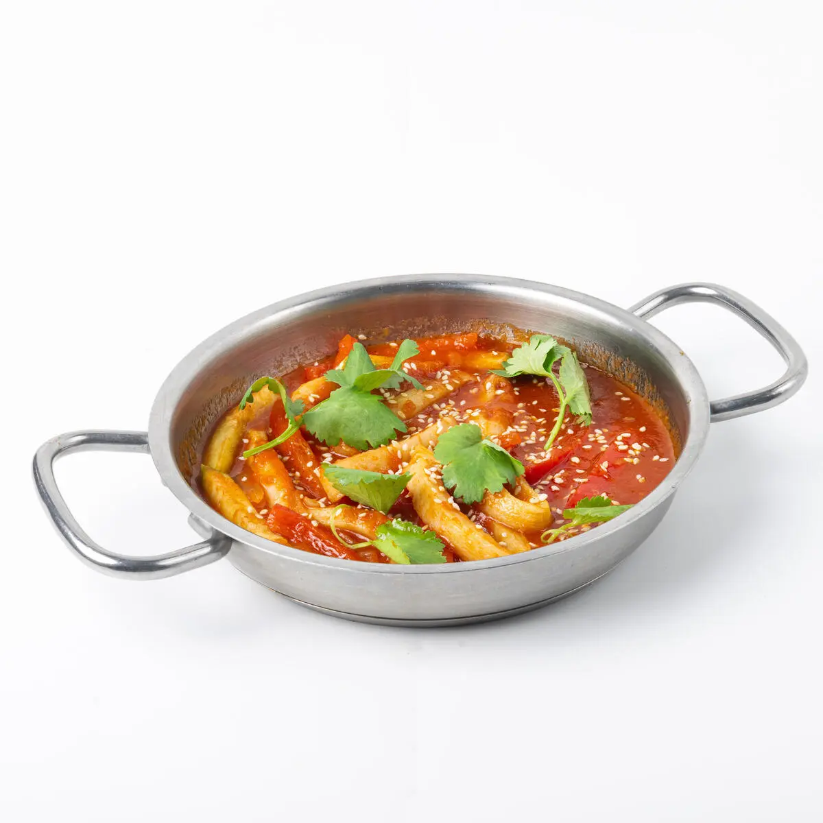 Кальмар на гриле с овощами