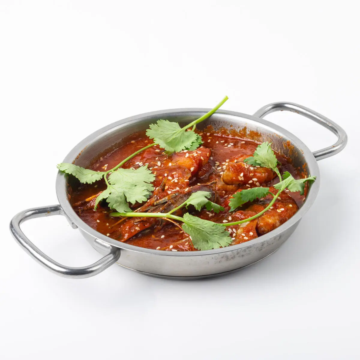 Королевские креветки на гриле в соусе сальса