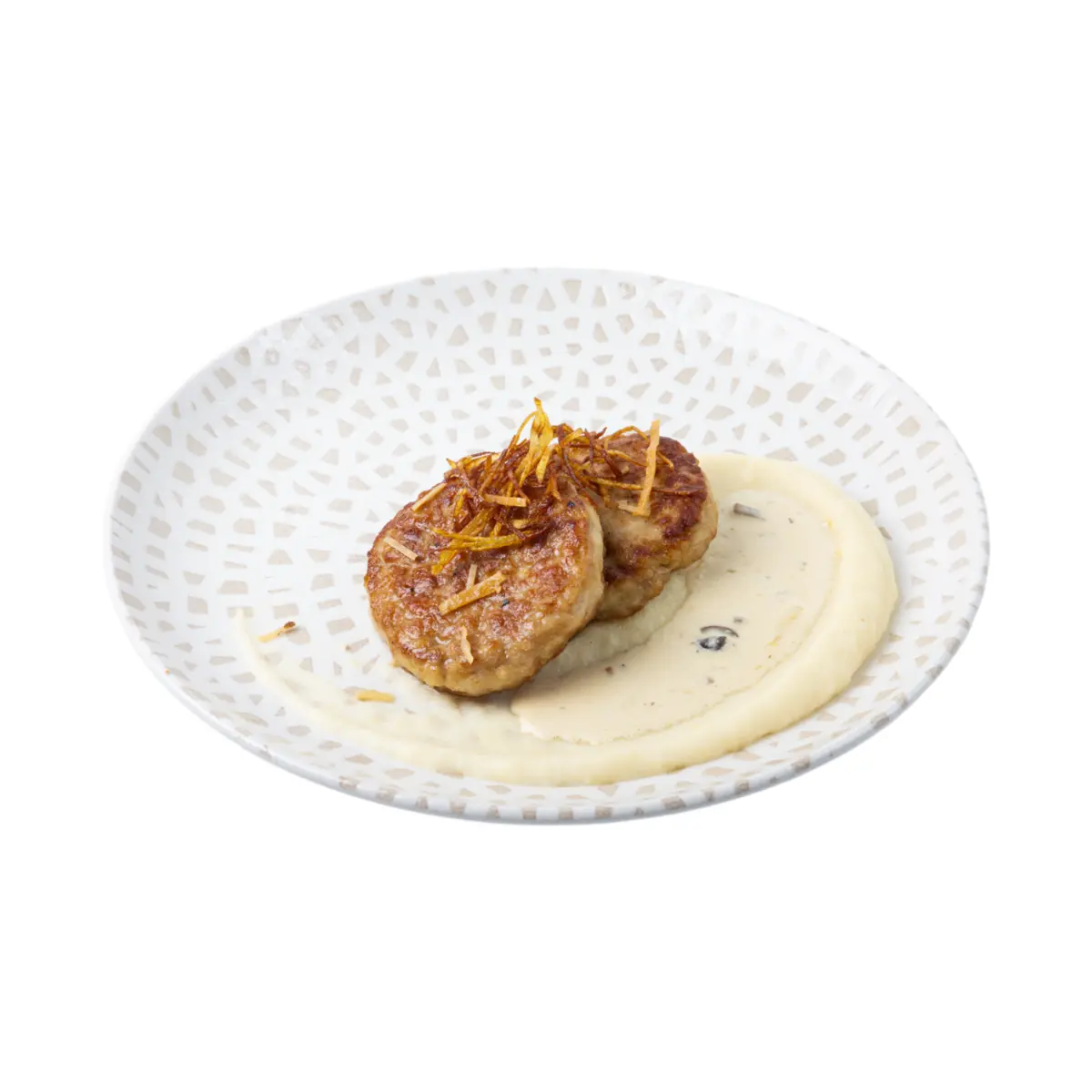 Куриные котлеты с картофельным пюре