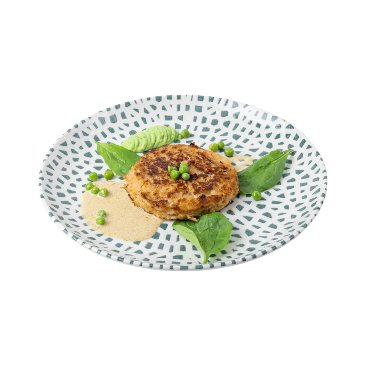 Рыбная котлета "Fish Box" с соусом white wine