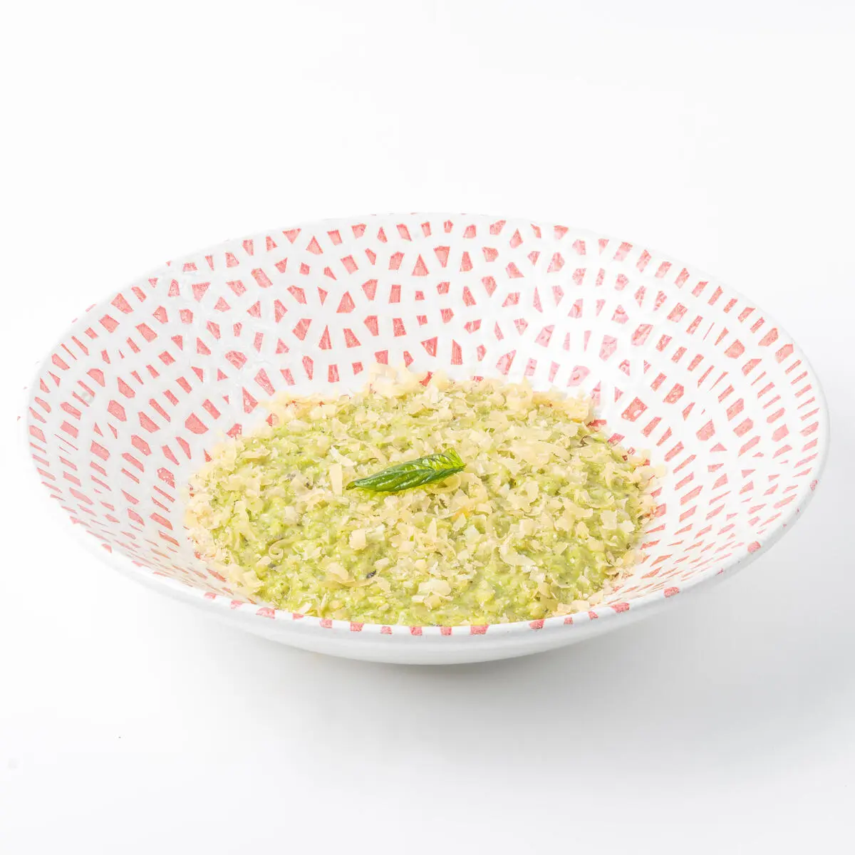 Ризотто с сыром пармезан и соусом песто