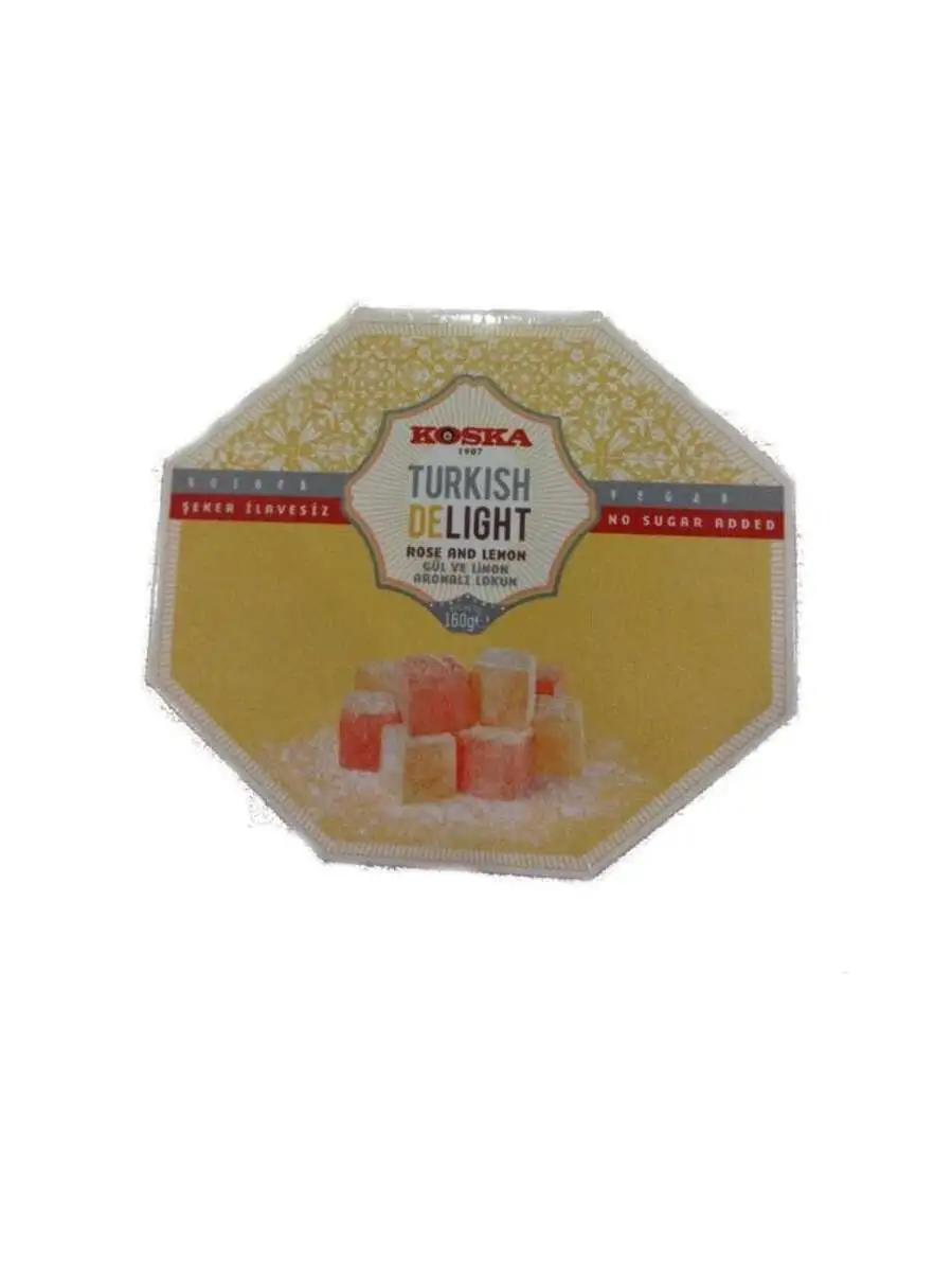 Рахат-лукум без сахара с ароматом розы и лимона