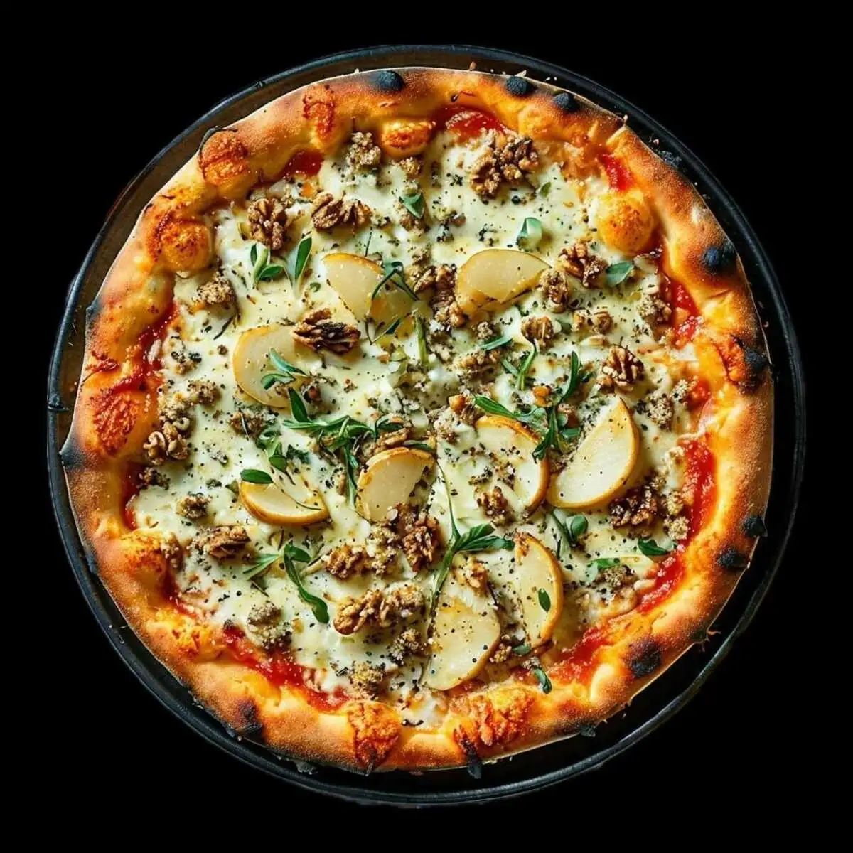 Пицца с грушей и Дорблю