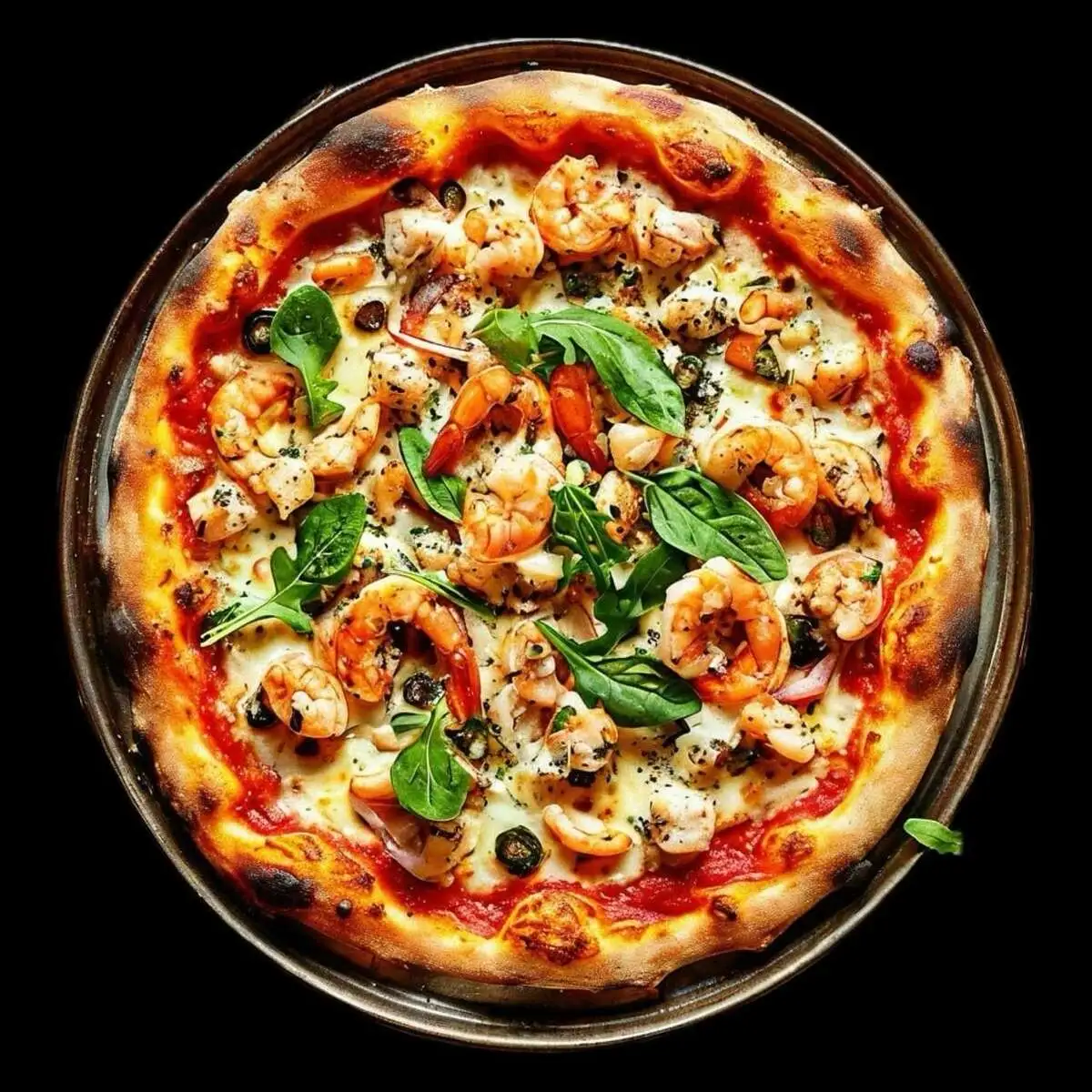 Пицца с морепродуктами