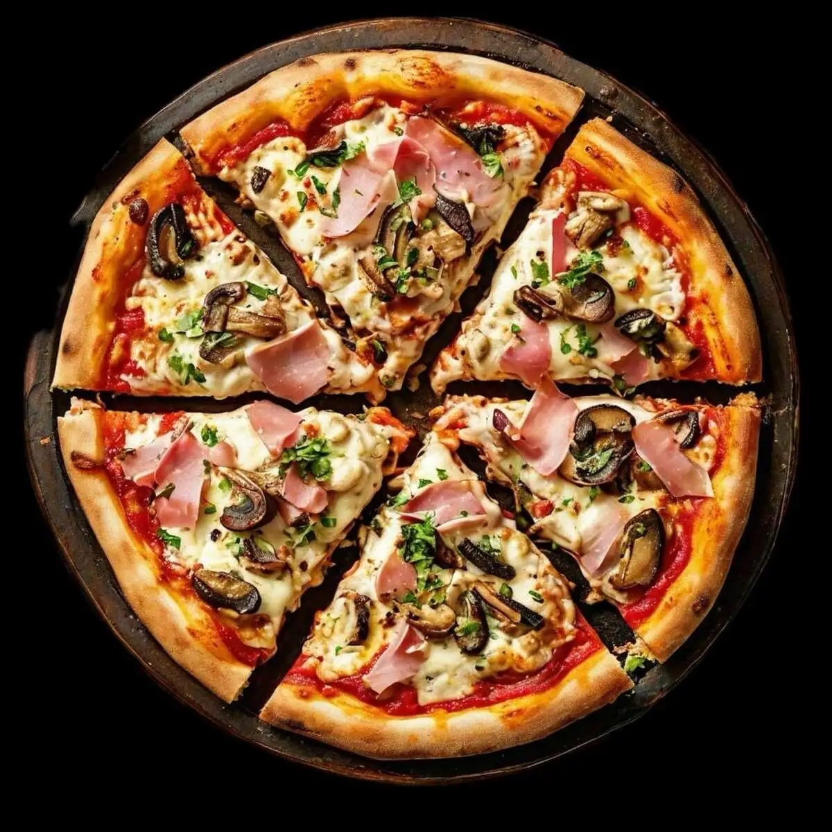 Пицца Ветчина и Грибы