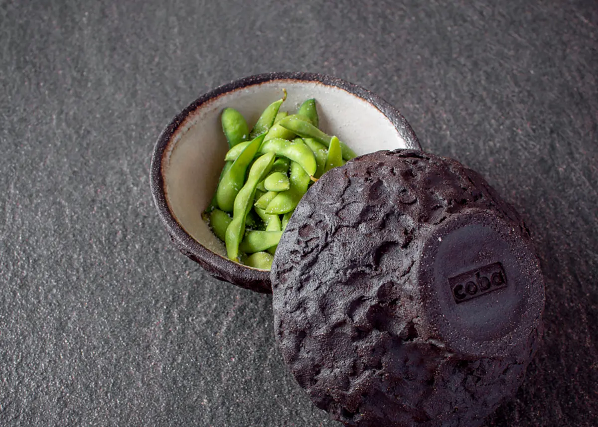 Edamame with sea salt
