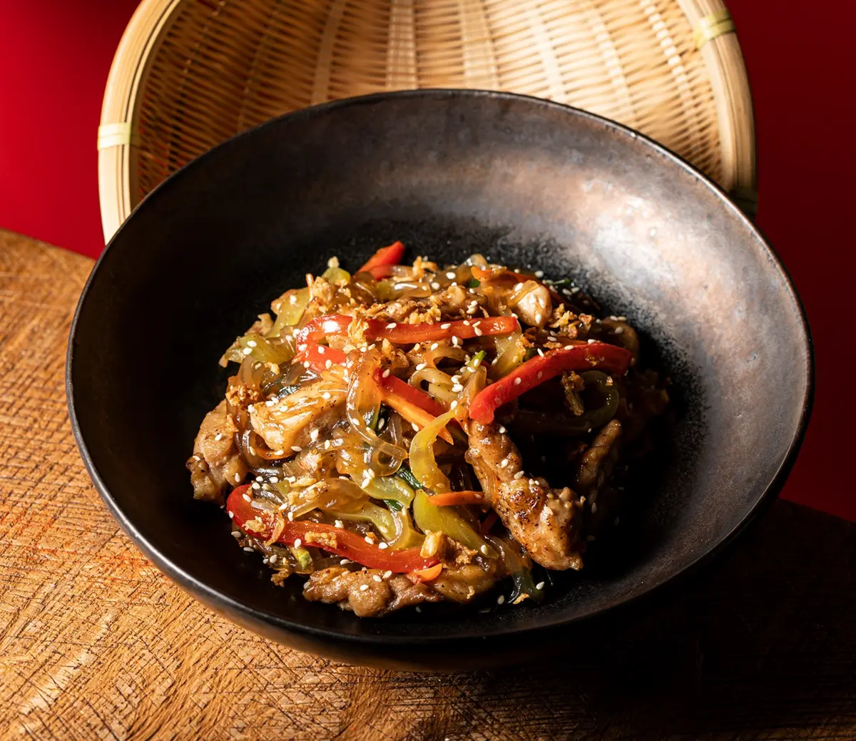 Glass noodles with beef