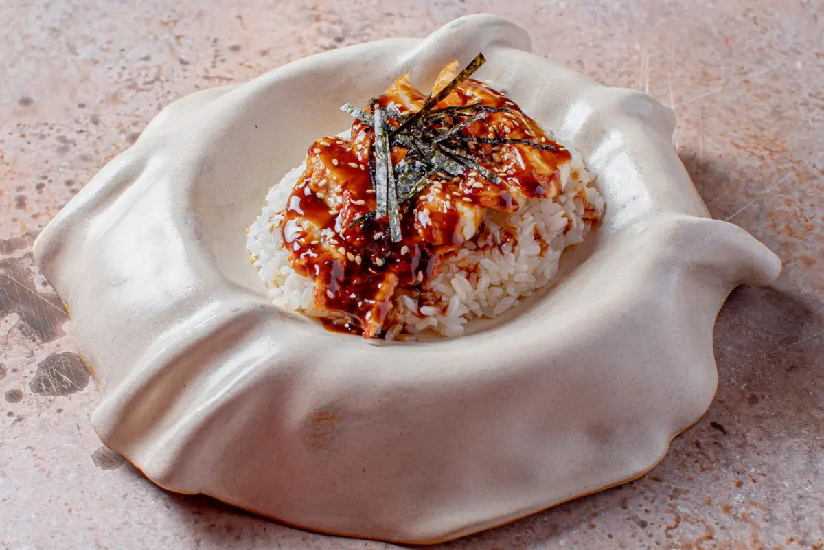 Eel on a bed of rice