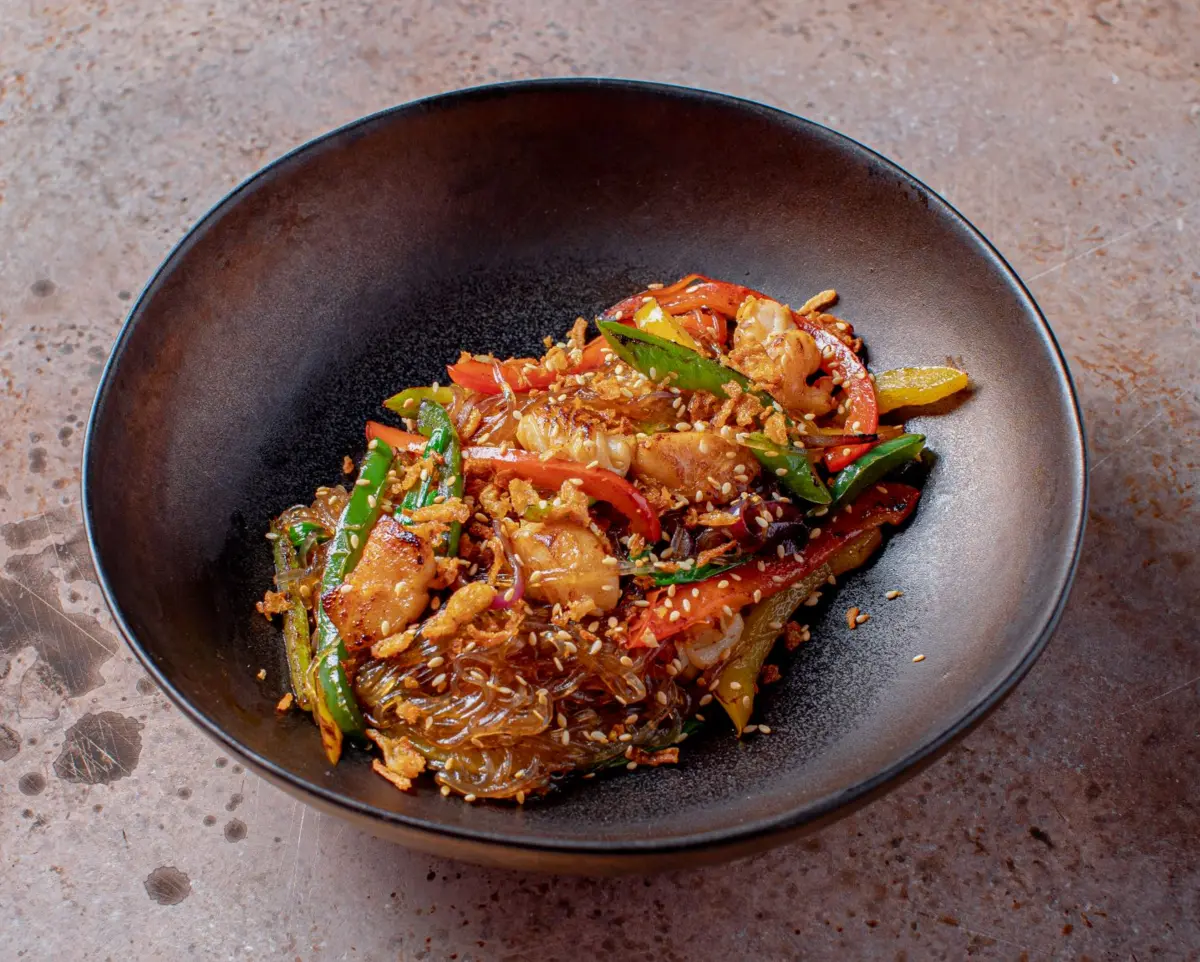 Glass noodles with beef