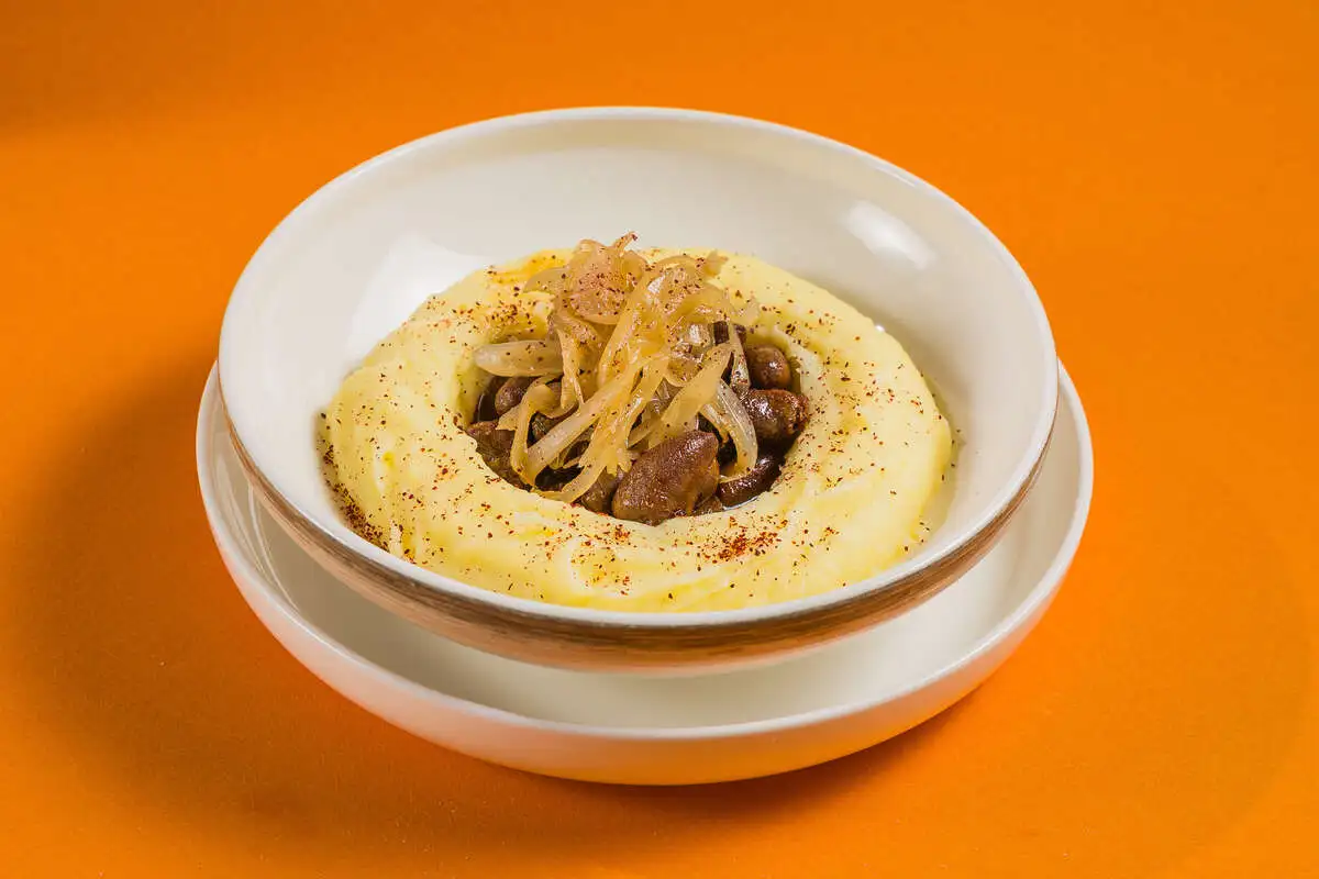 Сердечки с картофельным пюре