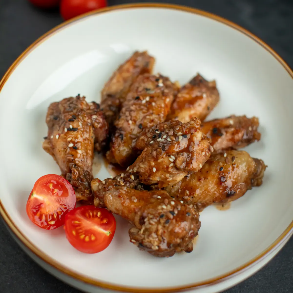 Крылышки в кимчи соусе 