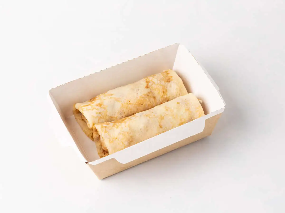 Блинчик с сыром и ветчиной