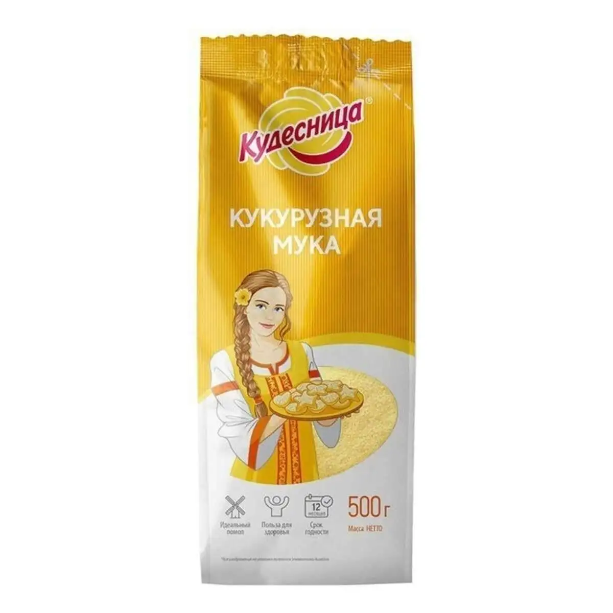 Мука кукурузная Кудесница 500г
