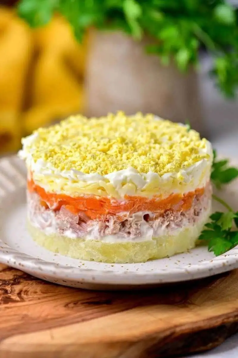 МИМОЗА салат 1кг в салатнике