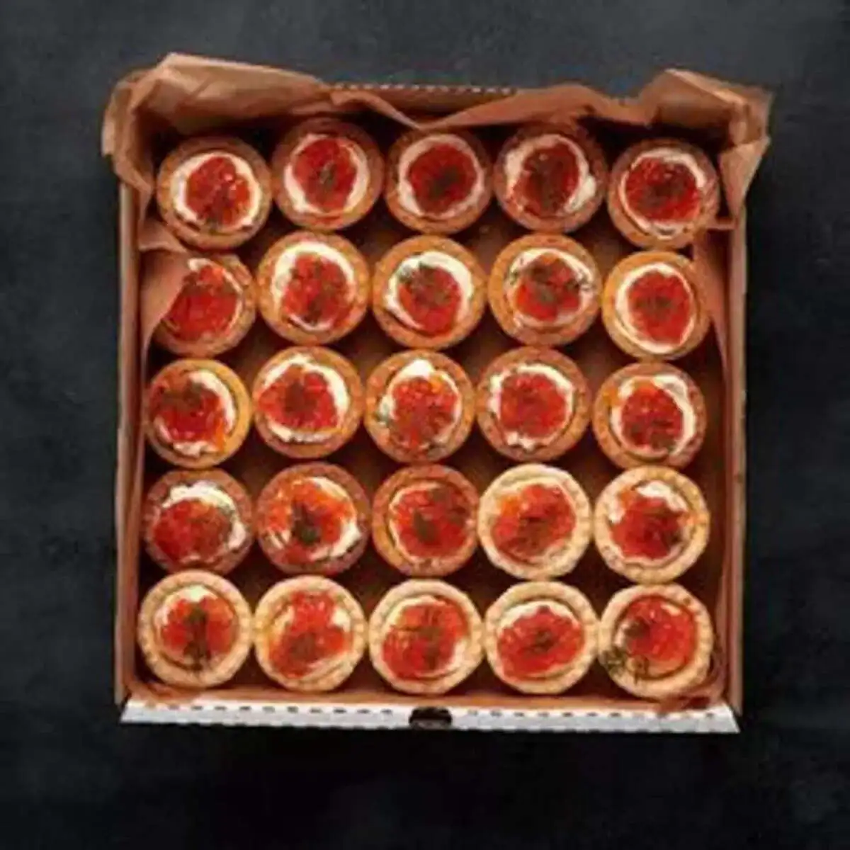 Тарталетки с красной икрой 25шт