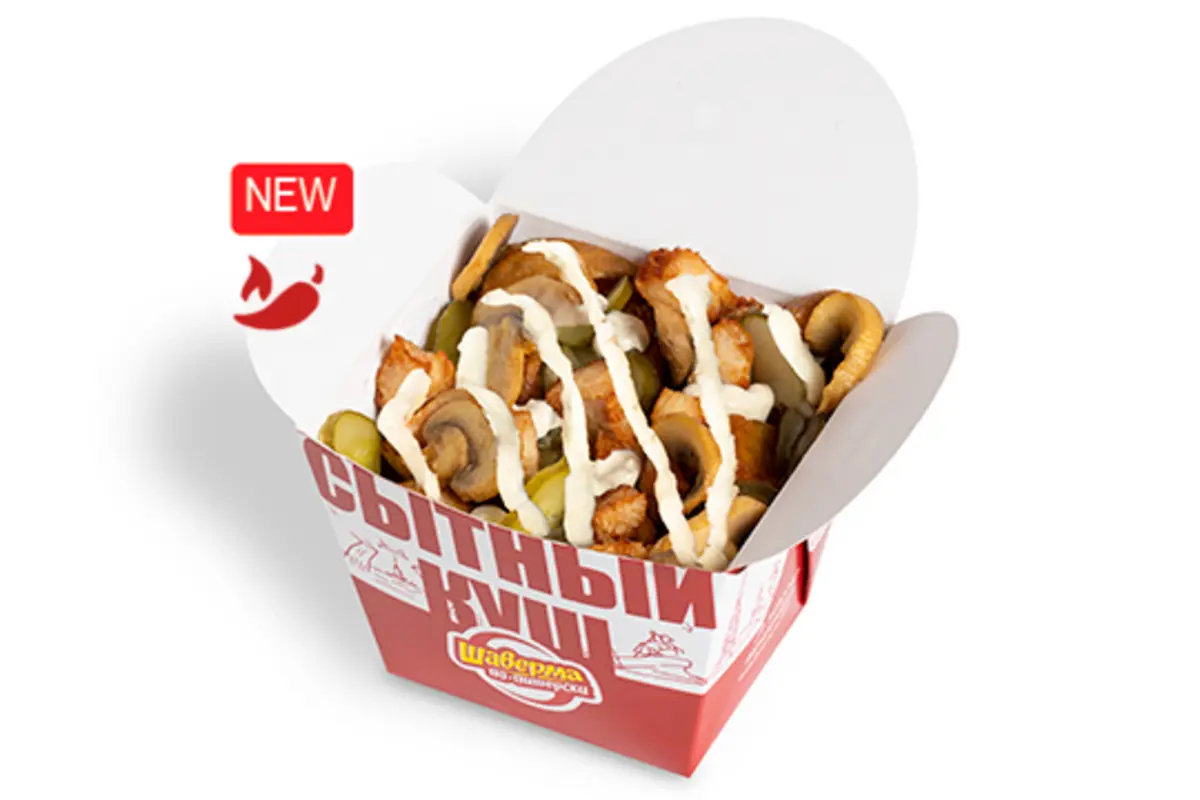 Сытный куш острый с грибами макси