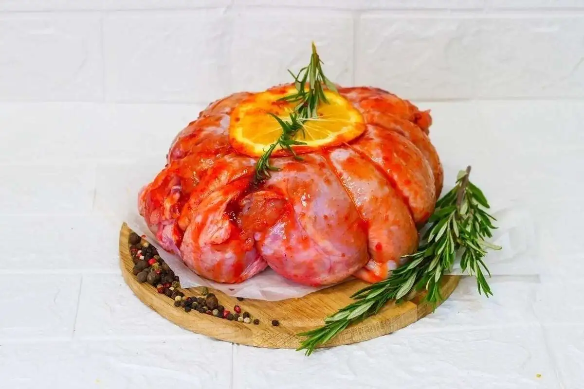 Фонарик из курицы с мясной начинкой