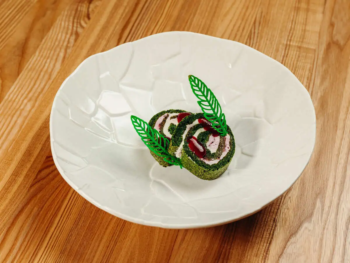 Рулет с малиной Healthy