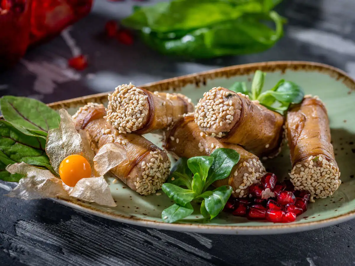 Баклажаны с ореховой начинкой