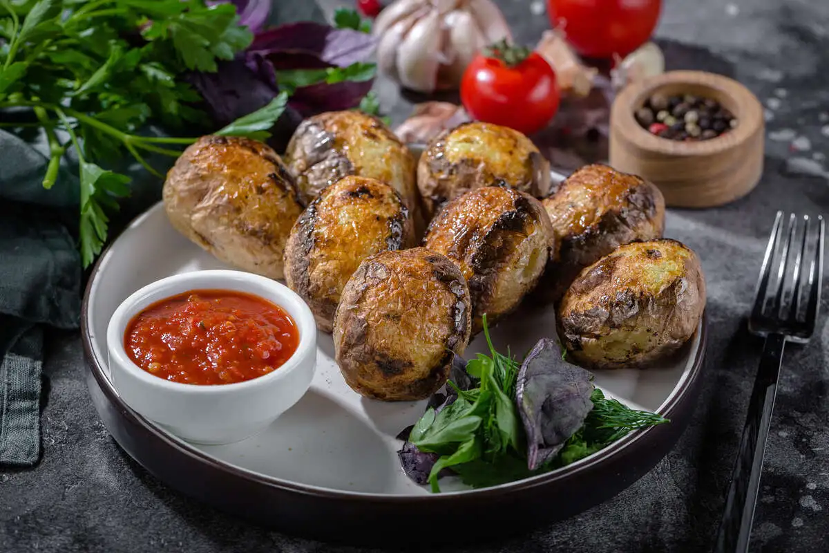 Шашлык из картофеля