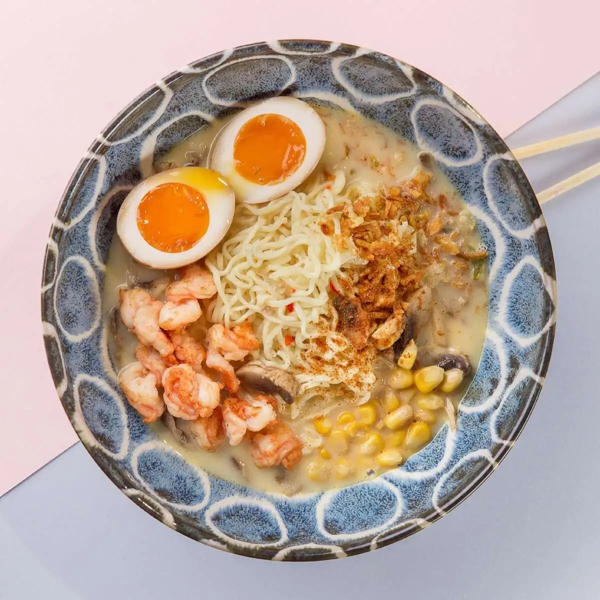 Чизу рамен креветка