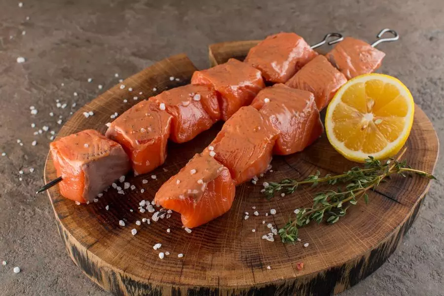 Шашлык из семги (Казбек)