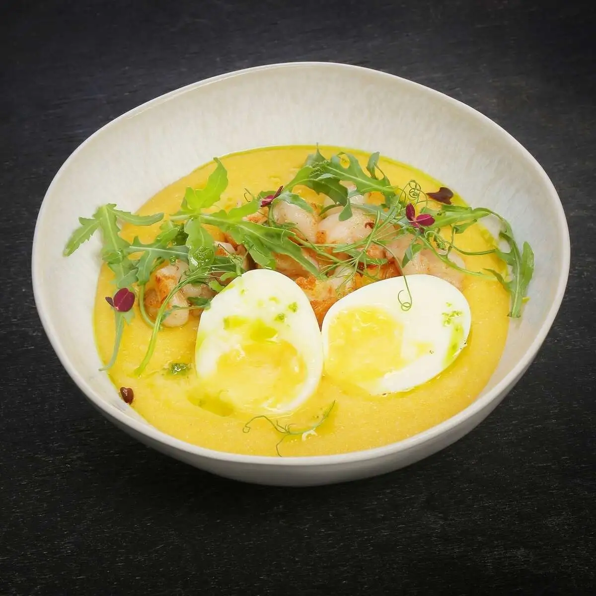 КУКУРУЗНАЯ КАША С КРЕВЕТКАМИ