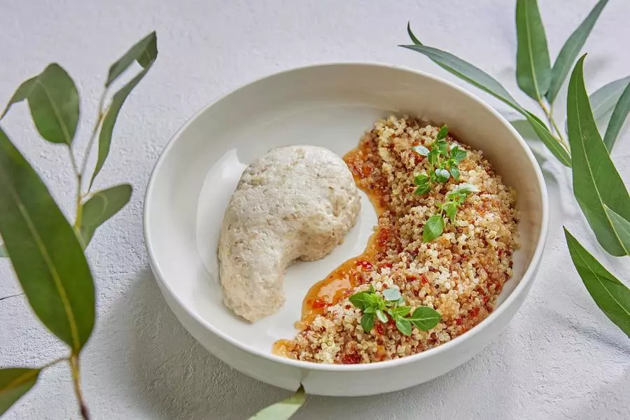 Котлета из курицы с киноа