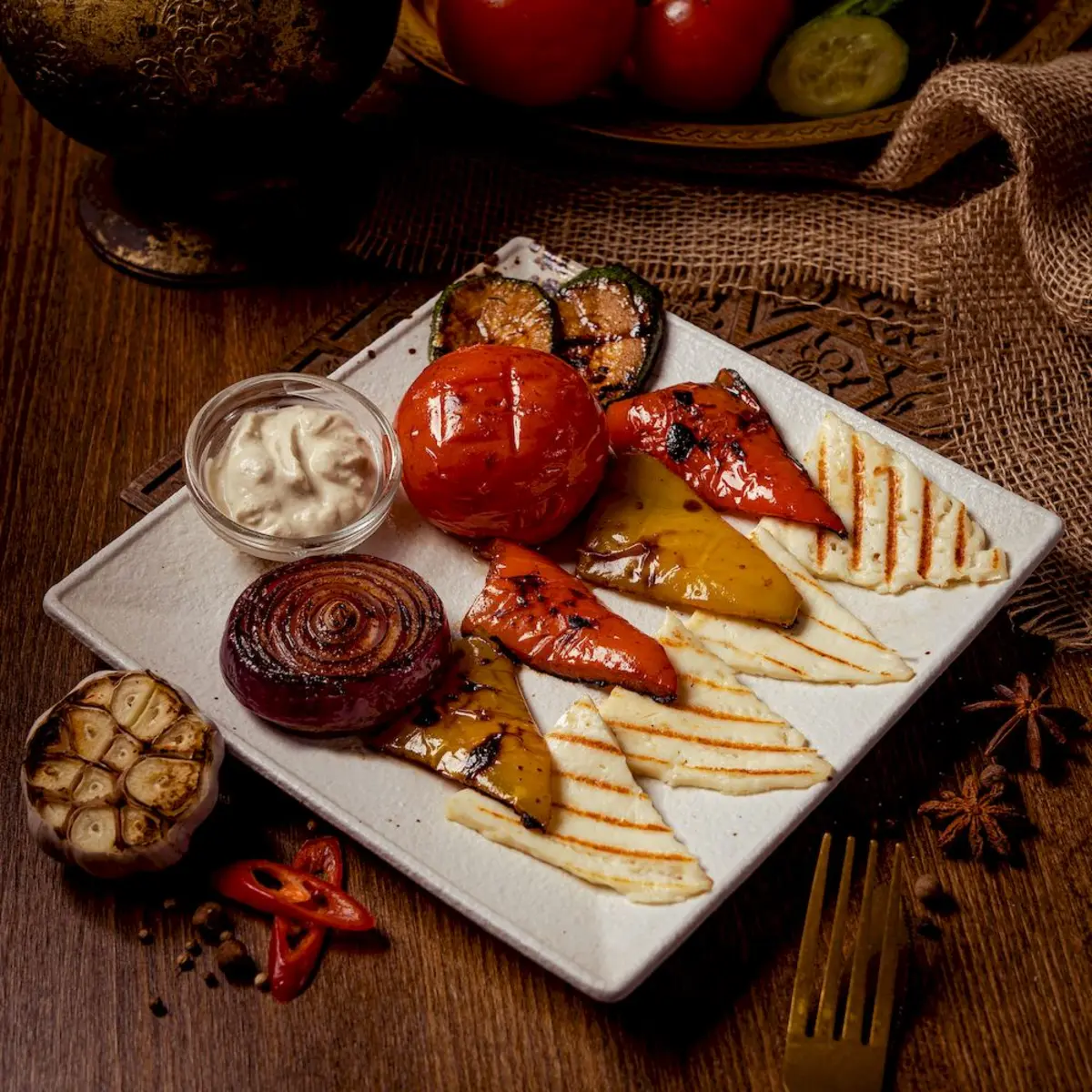 Овощи на гриле (350/30 гр)