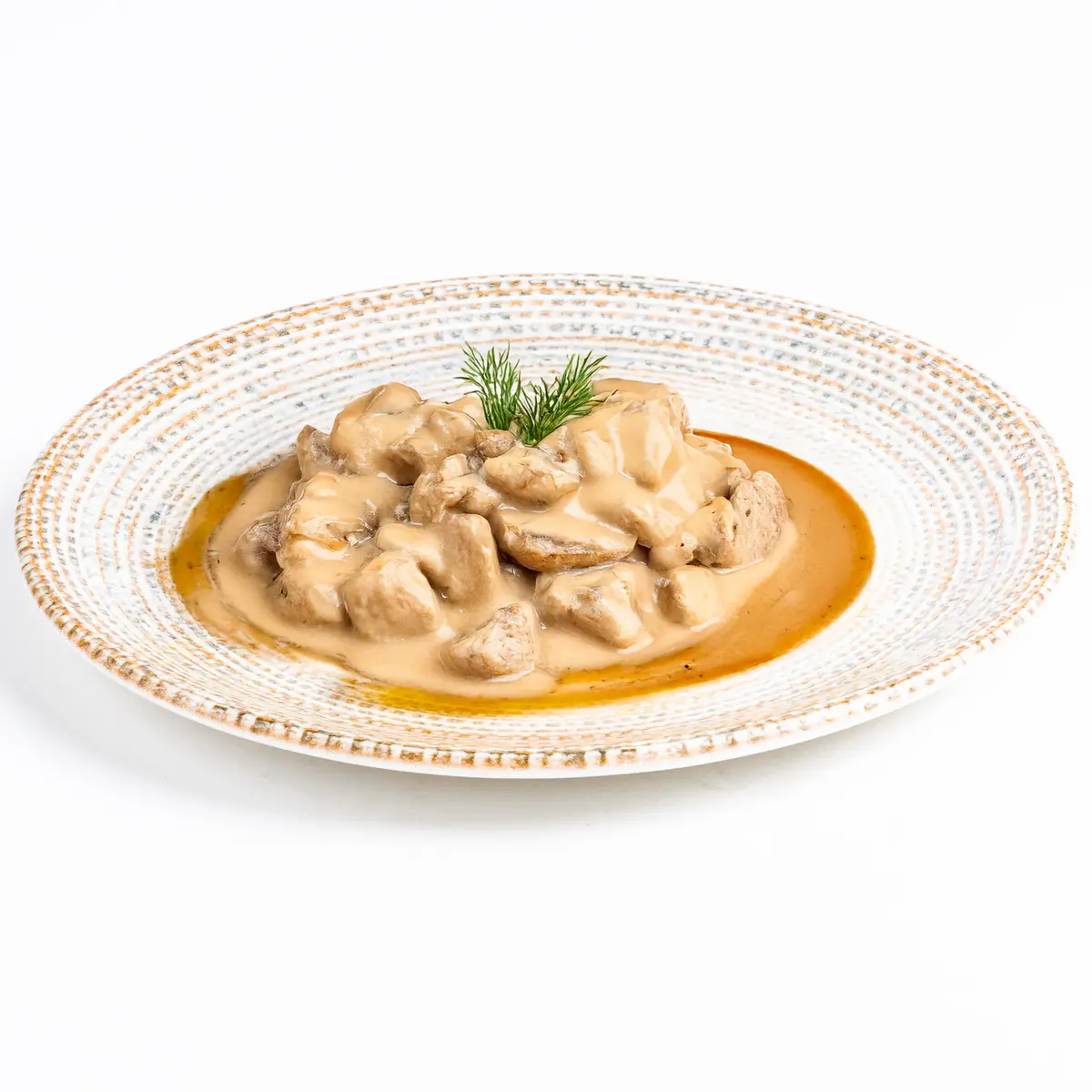 Строганов с курицей