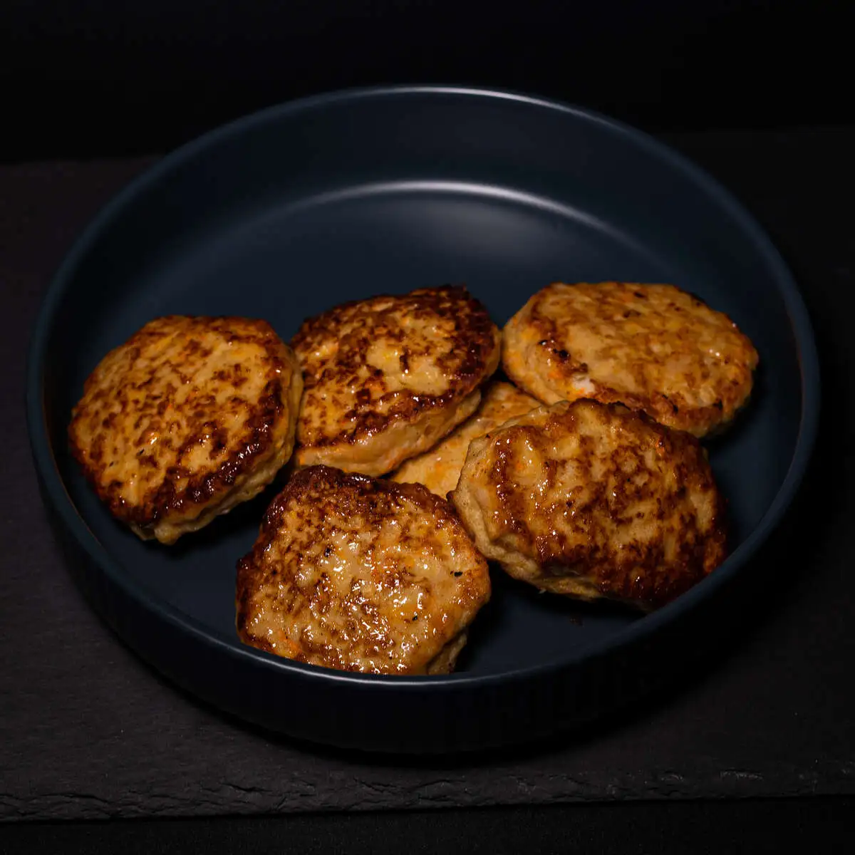 Оладьи куриные с грибами