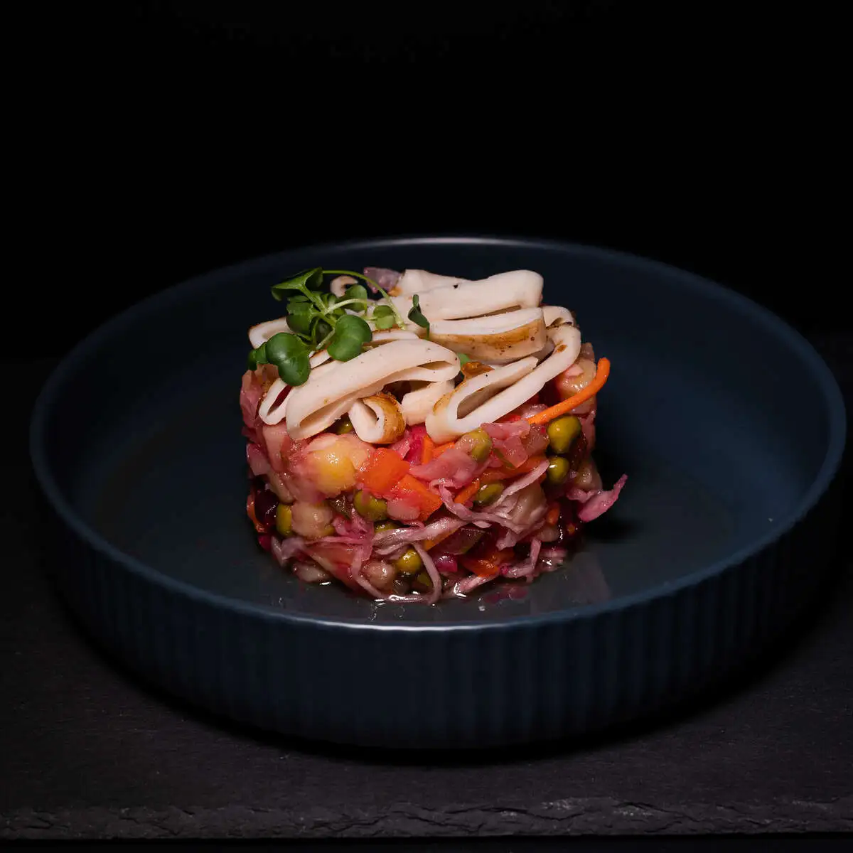 Салат Винегрет с кальмаром