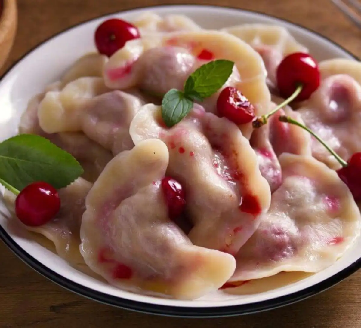  Вареники самолепные с вишней