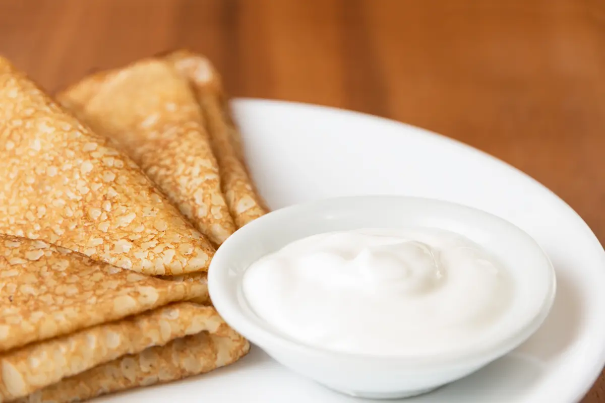  Блины со сметаной