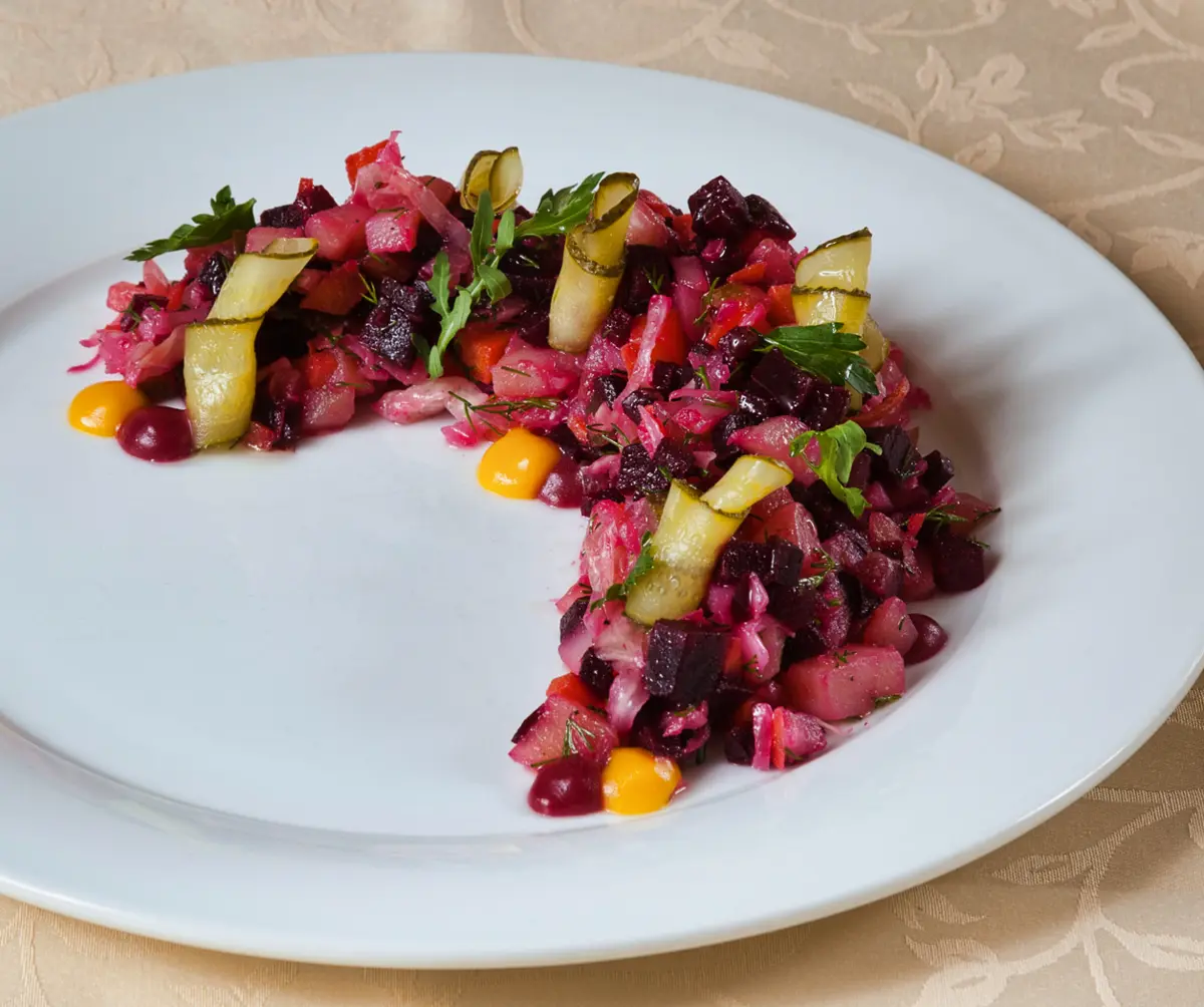  Салат Винегрет из печеных овощей