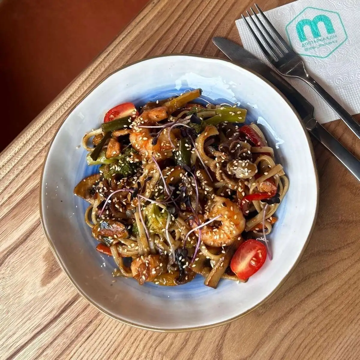 Удон с морепродуктами