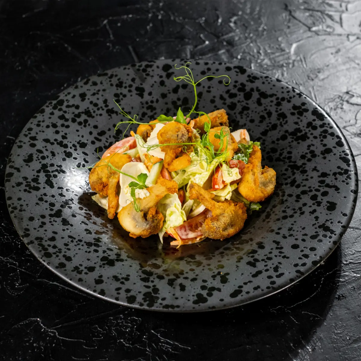 ПостТеплый салат с грибами 200гр