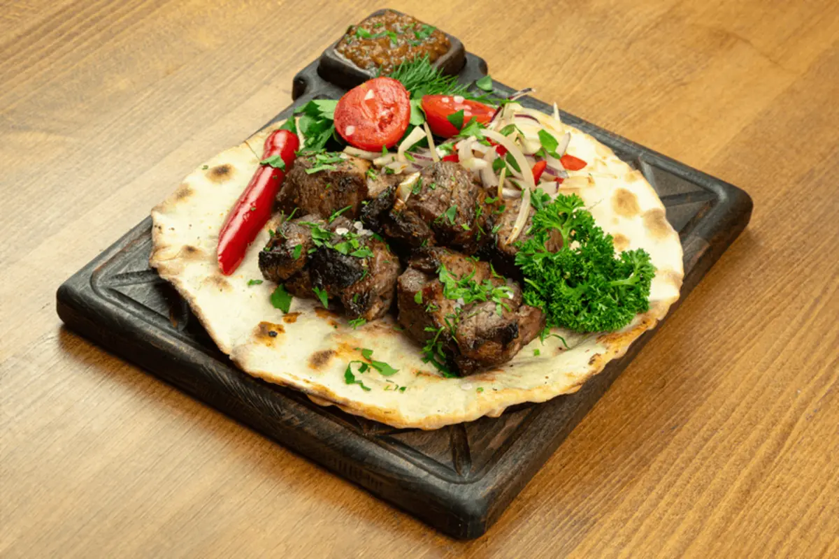  Говяжья вырезка на углях