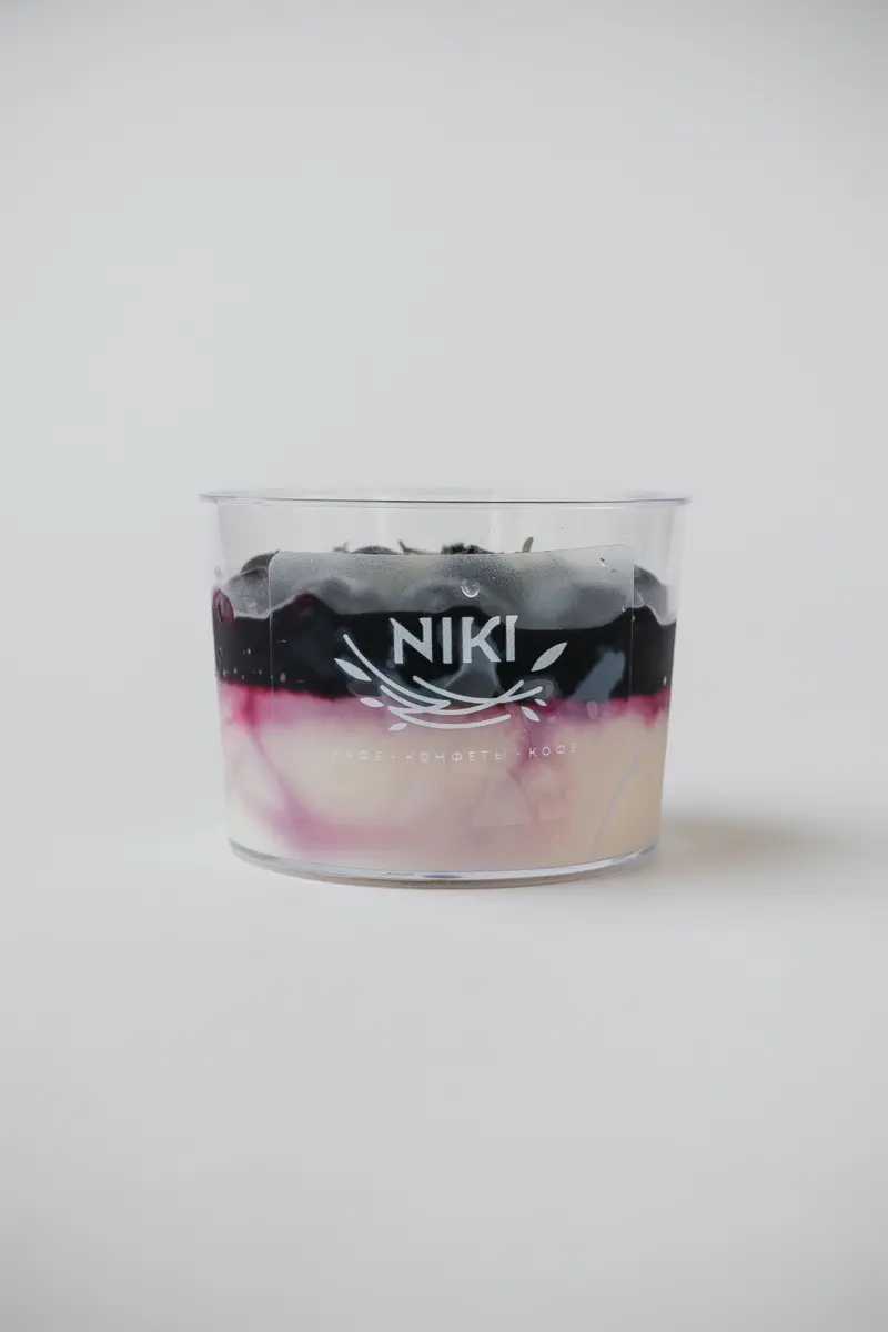 Панна-кота с голубикой 