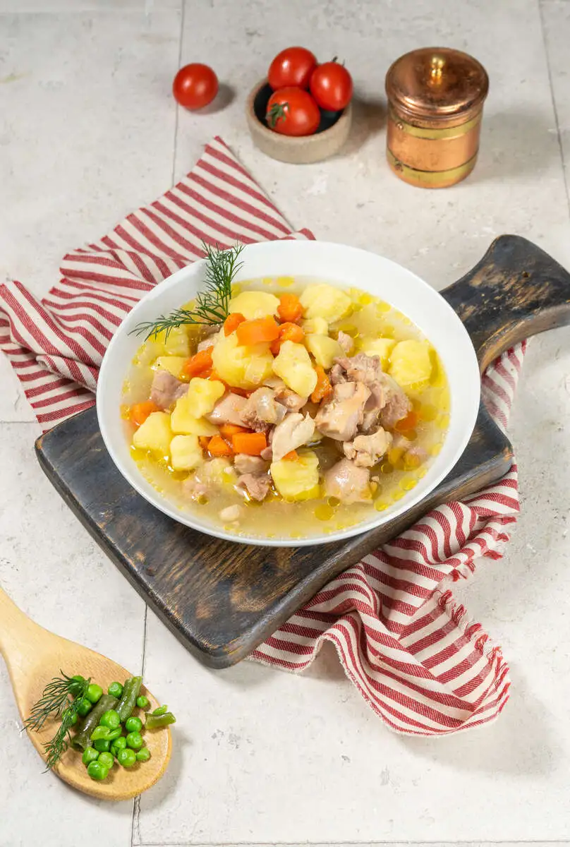 Жаркое по-домашнему с курицей