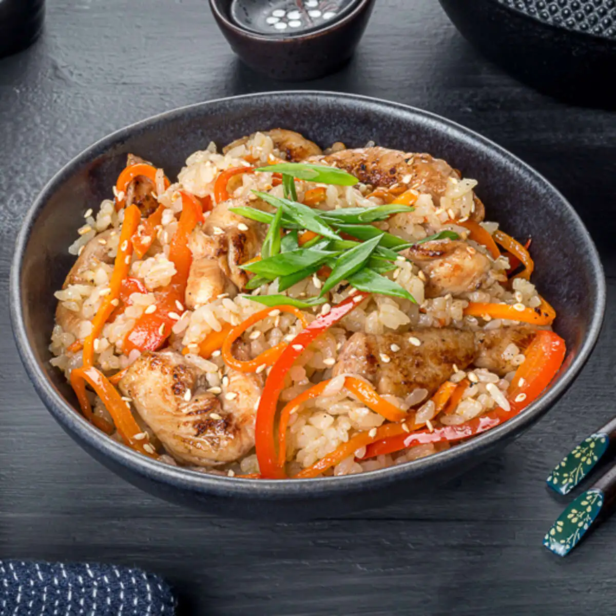 Рис с курицей