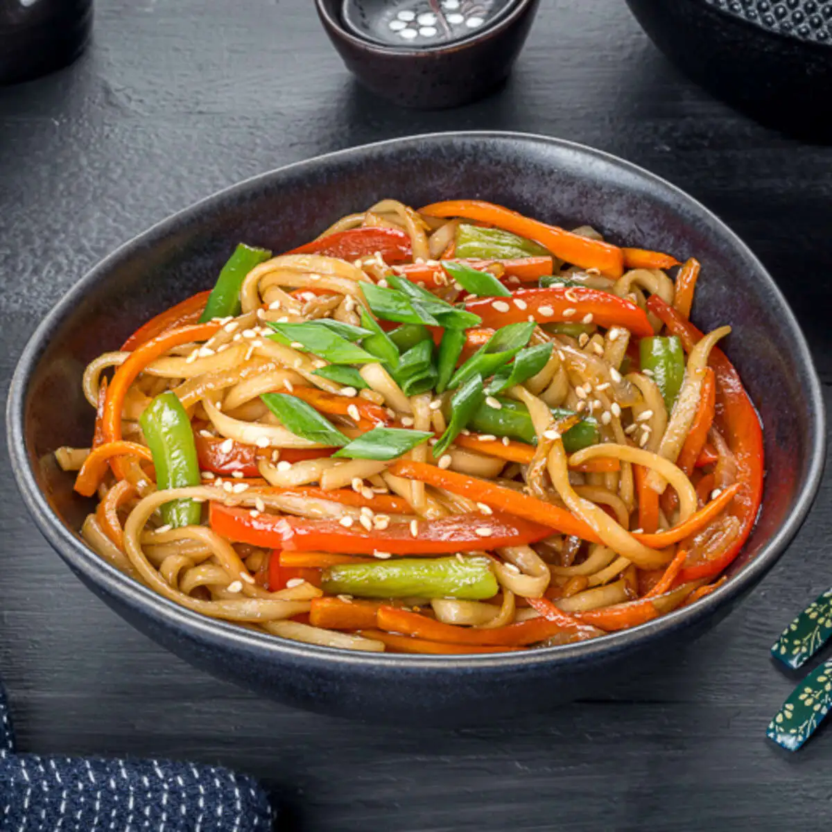 Удон с овощами